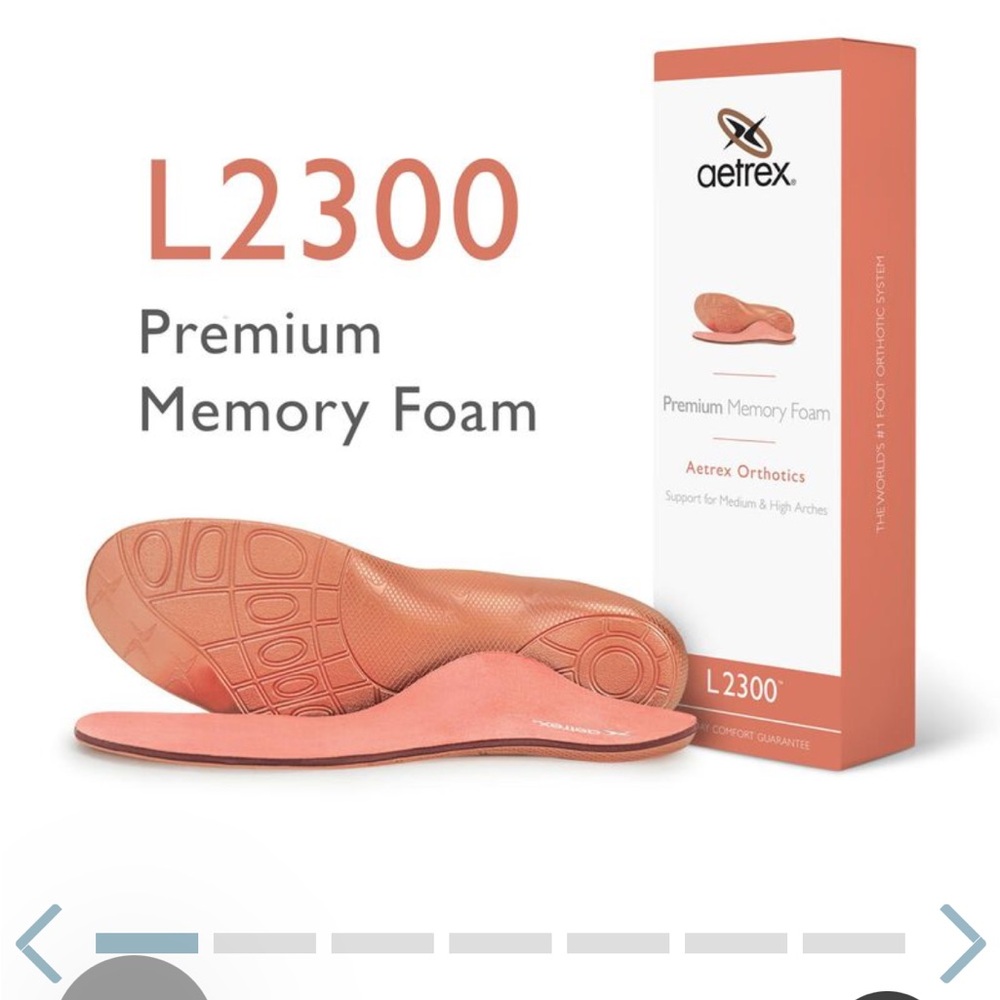 Aetrex Women's Premium Memory Foam Orthotics - Insole for Extra Comfort L2300W